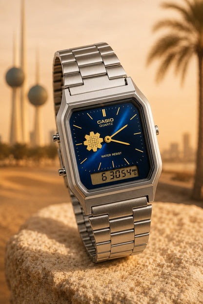 CASIO BLUE DIAL-AL-ARFAJ EDITION