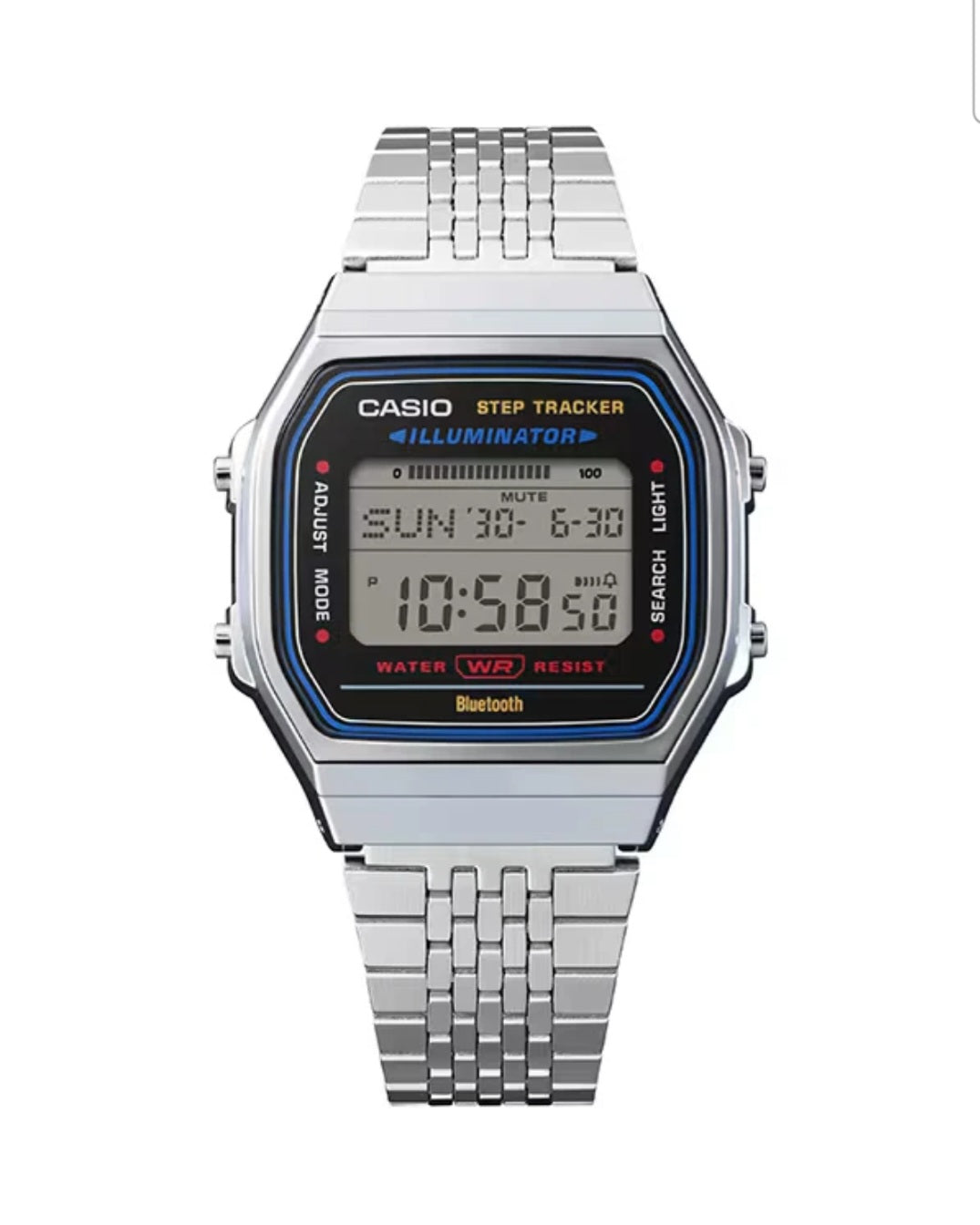 Casio ABL-100WE-1ADF Bluetooth Digital Watch with Step Tracker