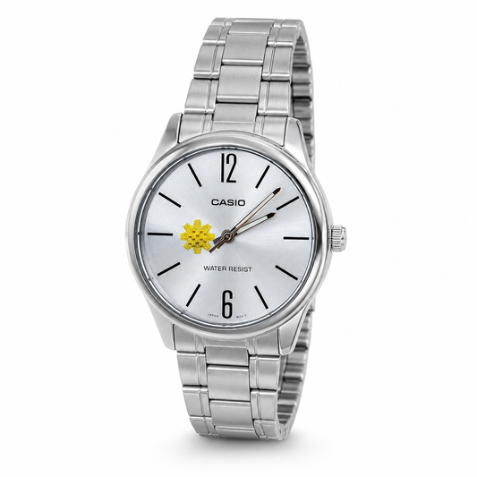 Casio, Al Arfaj, Kuwait Edition, Customized Watch, Silver Watch, Classic Watch, Gift Watch