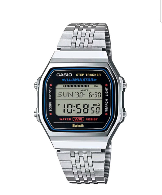 Casio ABL-100WE-1ADF Bluetooth Digital Watch with Step Tracker