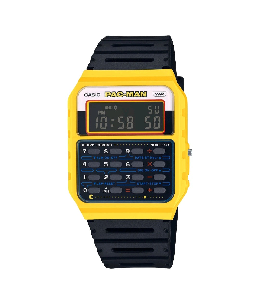Casio CA-53WPC-1B Pac-Man Limited Edition Calculator Watch | Original Vintage Collection