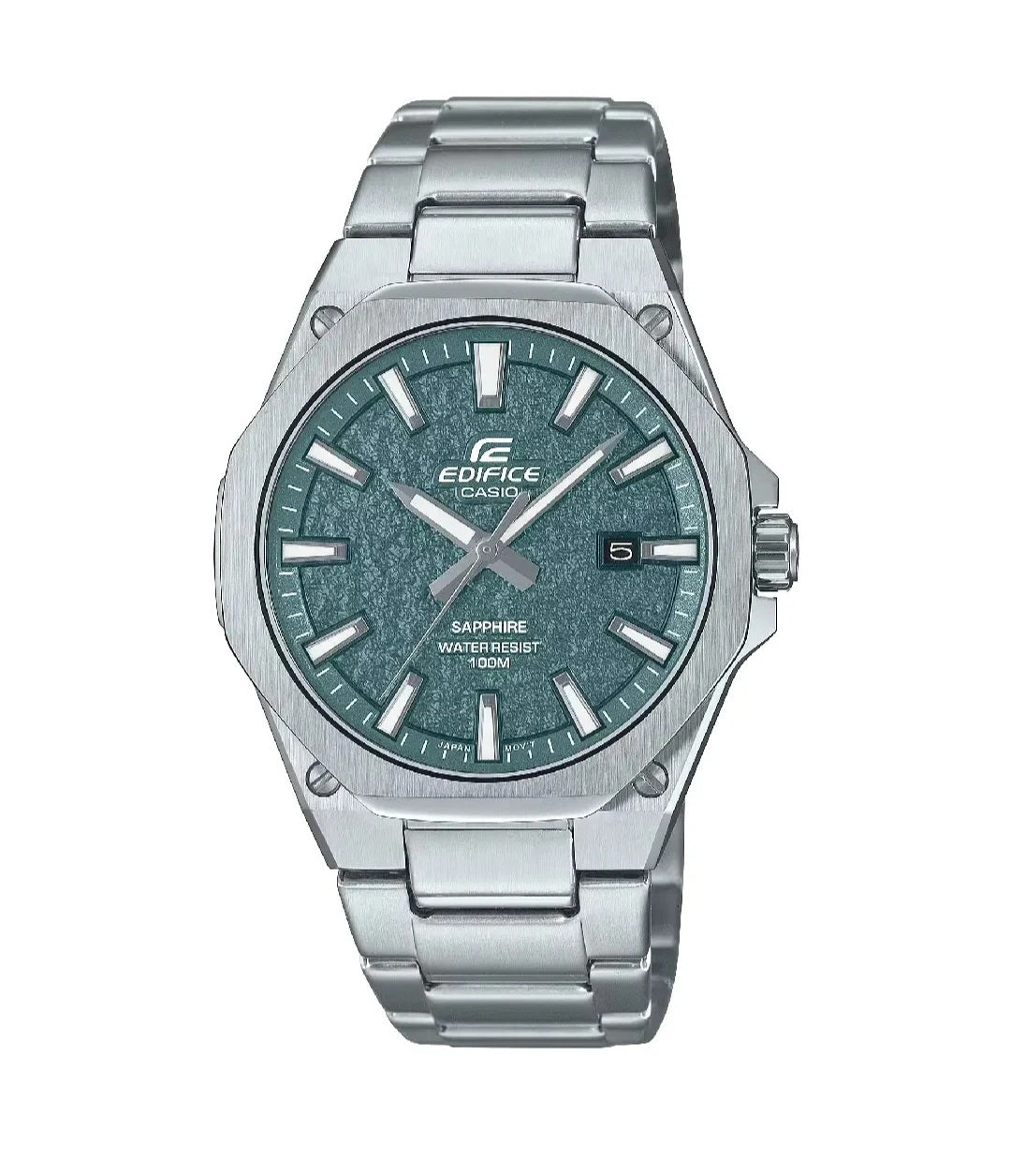 Casio Edifice EFR-S108DE-3A | Green Dial Stainless Steel Watch | 100% Original