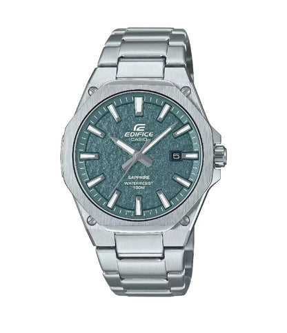 Casio Edifice EFR-S108DE-3A | Green Dial Stainless Steel Watch | 100% Original