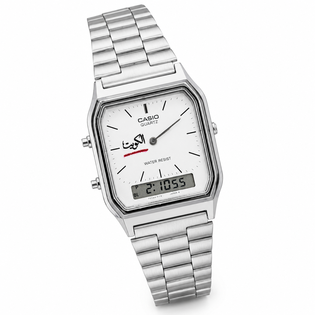 Casio Vintage Analog-Digital Watch – الكويت Customized Dial