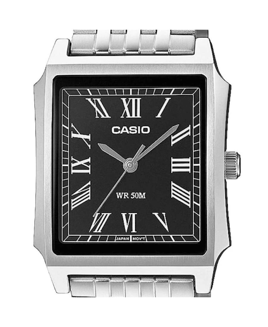 Casio MTP-B190D-1B Men's Analog Watch – Black Dial Stainless Steel Bracelet