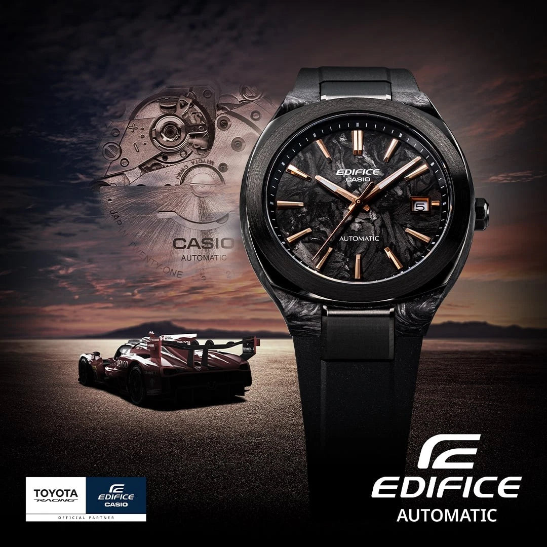 CASIO Automatic Wristwatch EDIFICE EFK-200XPB-1AER Carbon Black Sub 100mt