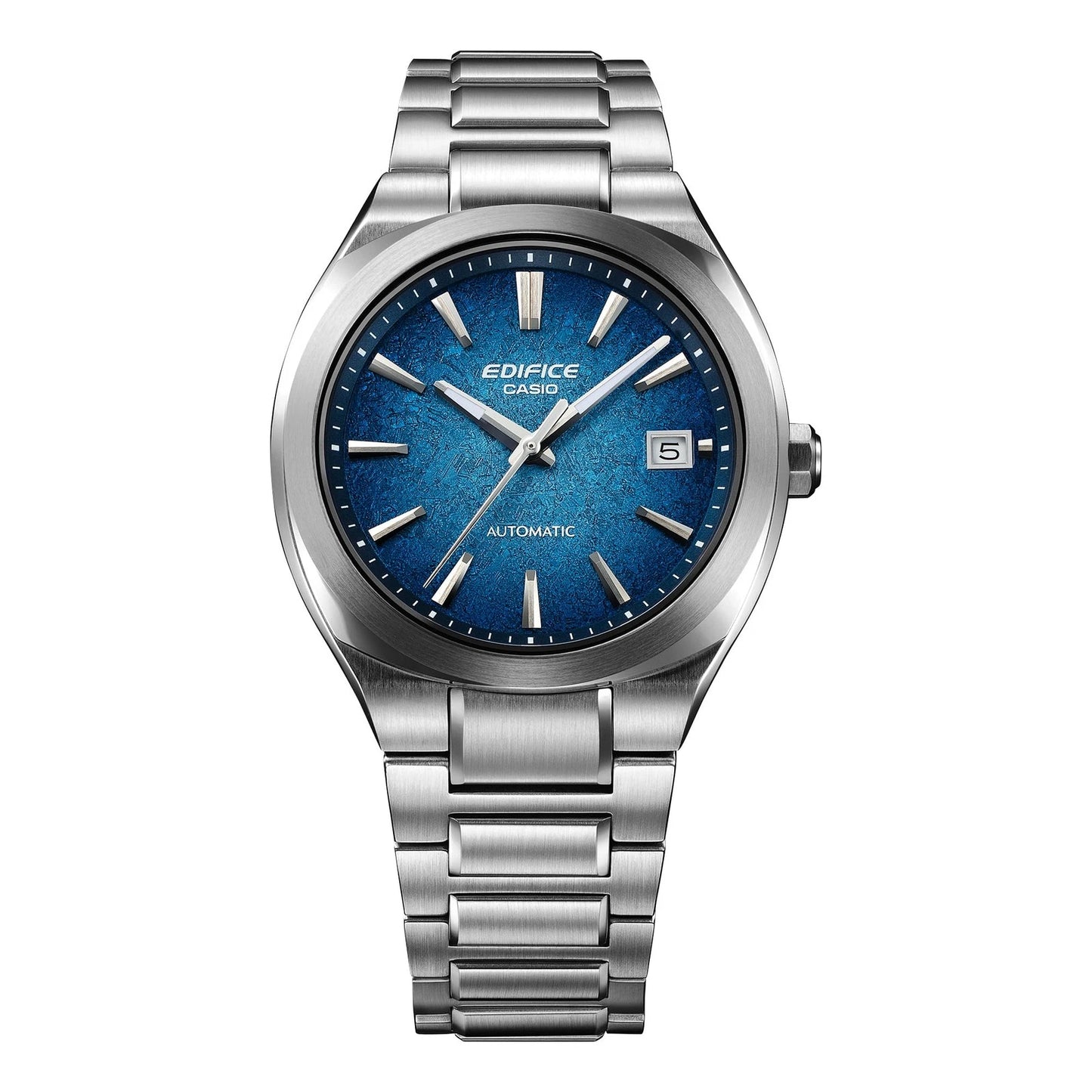 Casio Edifice EFK-200D-2AER Automatic Men's Stainless Steel Blue Gradient Dial Watch Sapphire Crystal 100M
