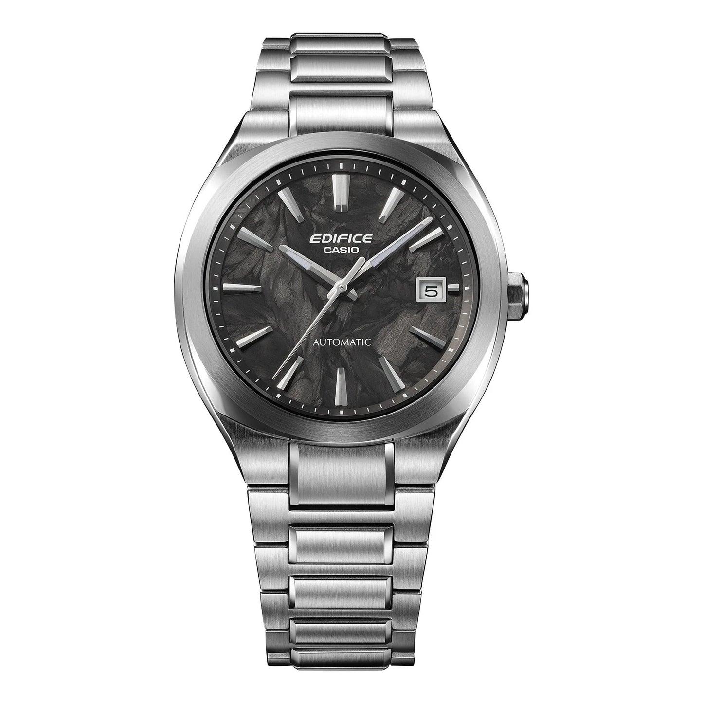 Casio Edifice EFK-200CD-1AER Automatic Men's Stainless Steel Black Forged Carbon Dial Watch Sapphire Crystal 100M