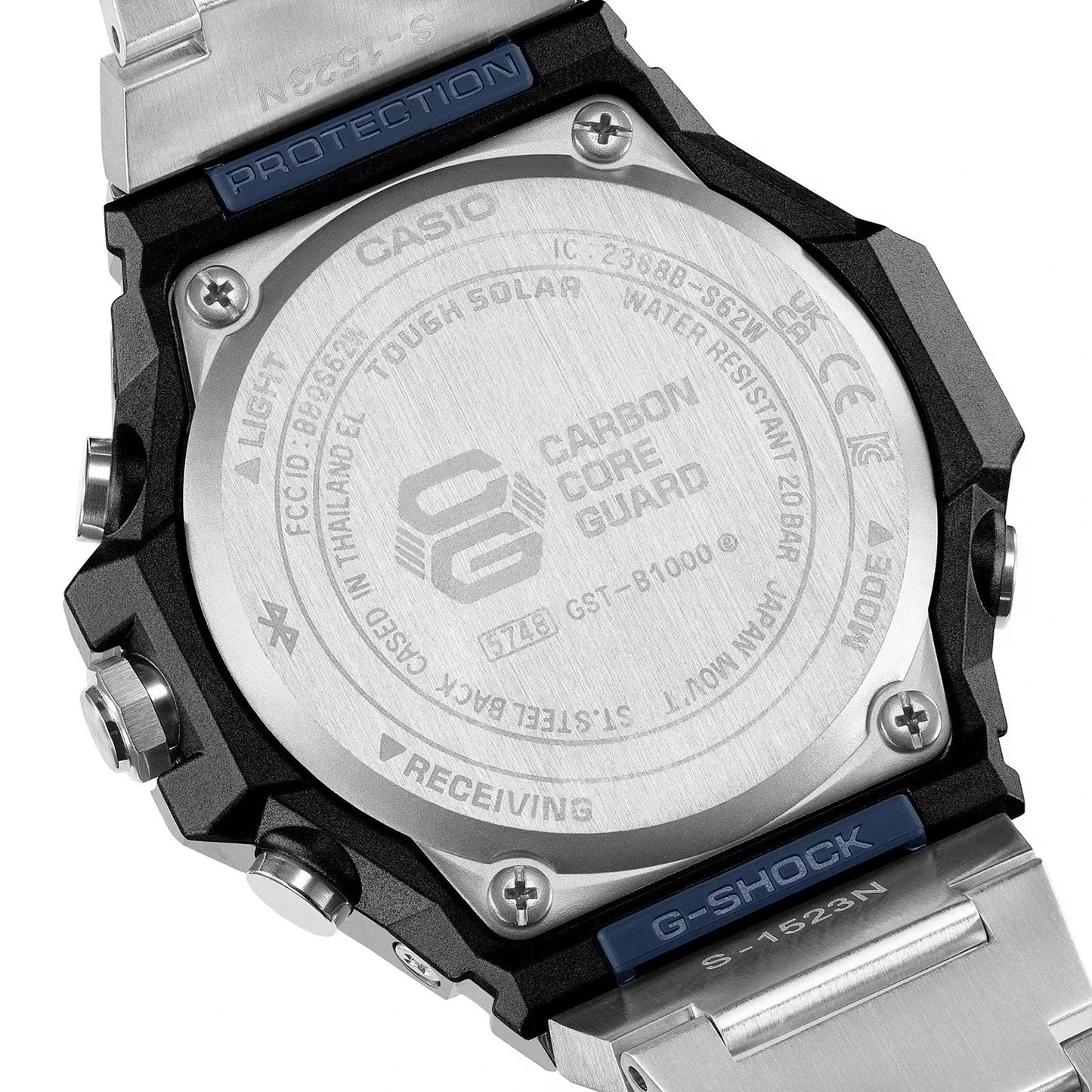 Casio G-SHOCK G-STEEL GST-B1000BD-2ADR Tough Solar Bluetooth Black IP Stainless Steel Watch 200M