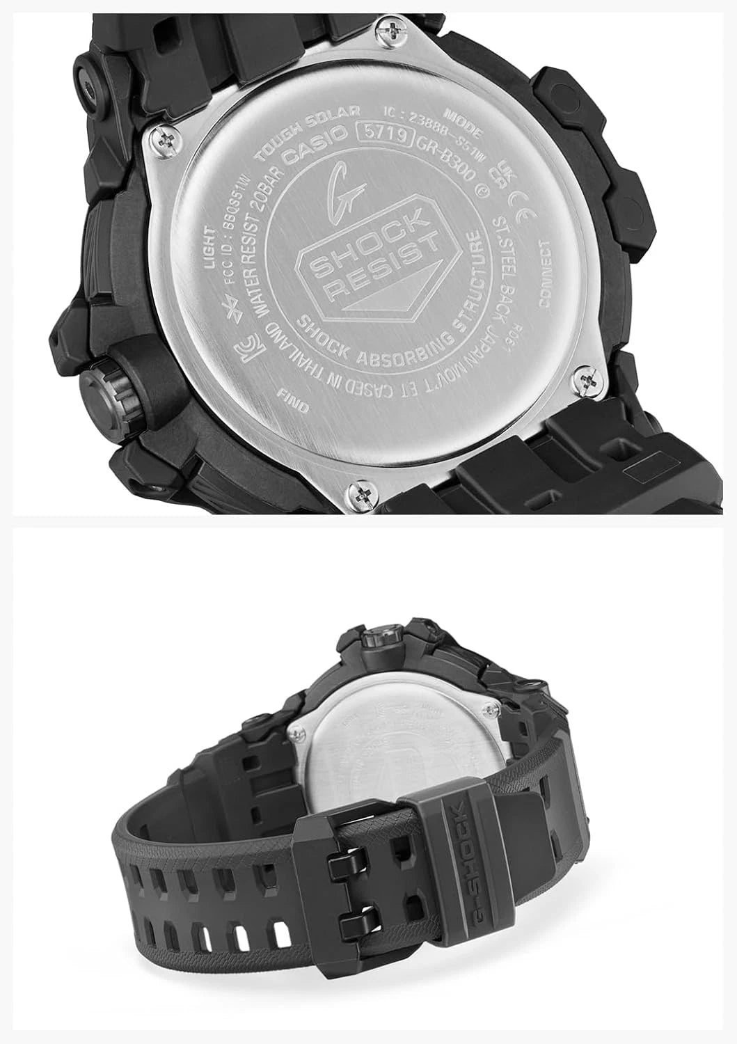 Casio G-SHOCK GRAVITYMASTER GR-B300EC-1ADR Tough Solar Bluetooth Men's Aviation Watch 200M