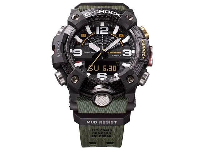 Casio G-SHOCK GG-B100-1A3 MUDMASTER Carbon Core Guard Quad Sensor Bluetooth Watch | 200M WR