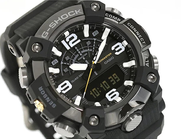 Casio G-SHOCK GG-B100XMB-1ADR MUDMASTER Bluetooth Quad Sensor Watch | Black Metal Bezel | Carbon Core Guard | 200M WR