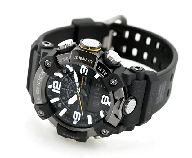Casio G-SHOCK GG-B100XMB-1ADR MUDMASTER Bluetooth Quad Sensor Watch | Black Metal Bezel | Carbon Core Guard | 200M WR