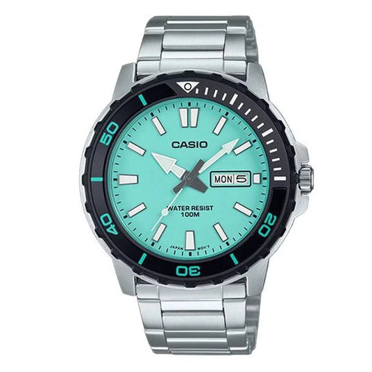Casio MTD-125D-2A2 Blue Dial Stainless Steel Watch