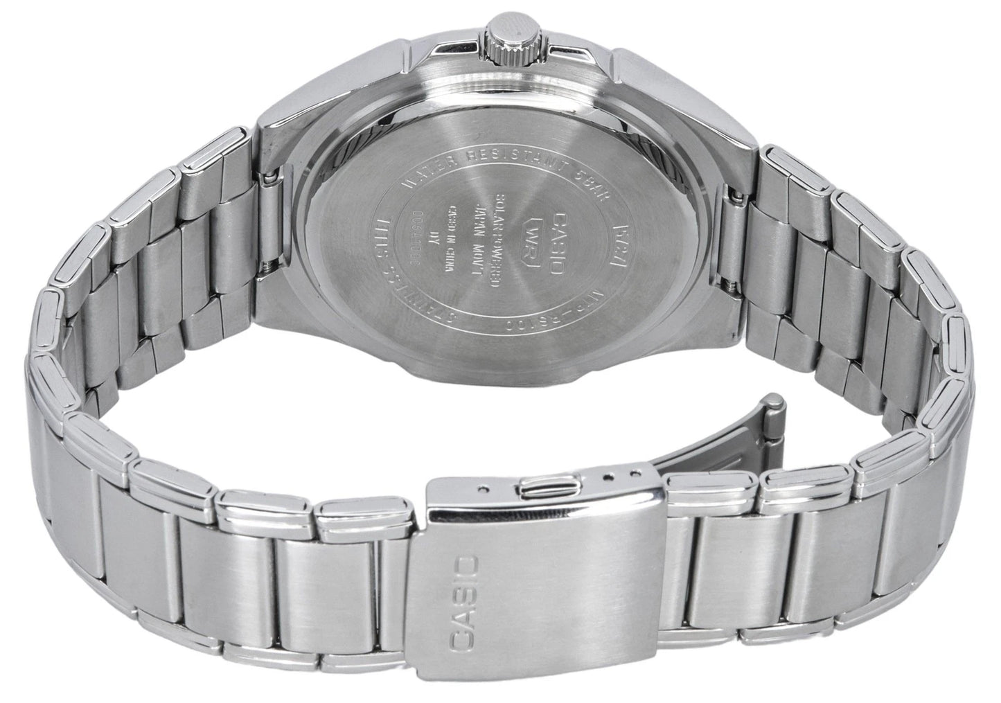 Casio MTP-RS100D-2A Solar Blue Dial Stainless Steel Watch