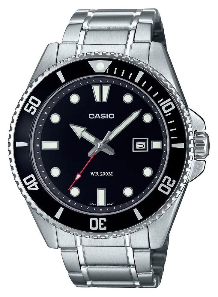 Casio MDV-107-1A1 Duro Black Dial Dive Watch