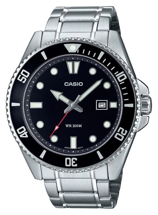 Casio MDV-107-1A1 Duro Black Dial Dive Watch