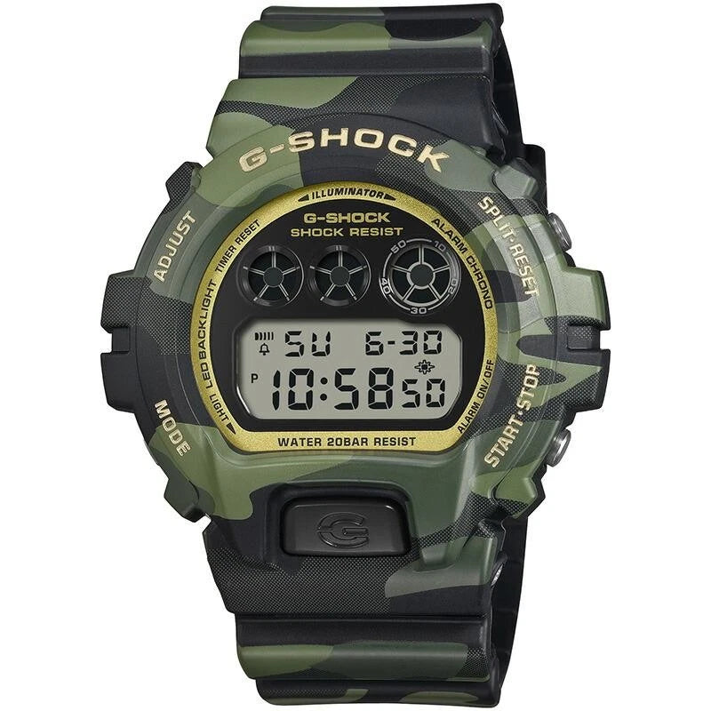 Casio G-SHOCK DW-6900CMG-3JF Bold Camo Green Digital Watch