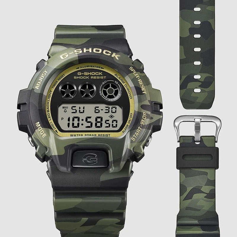 Casio G-SHOCK DW-6900CMG-3JF Bold Camo Green Digital Watch