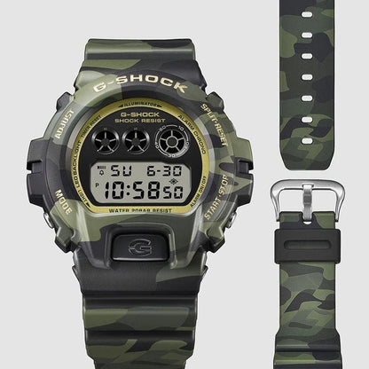Casio G-SHOCK DW-6900CMG-3JF Bold Camo Green Digital Watch