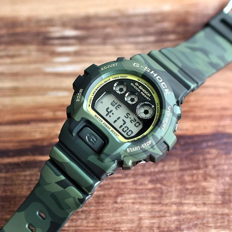 Casio G-SHOCK DW-6900CMG-3JF Bold Camo Green Digital Watch