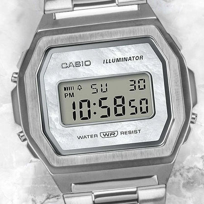 Casio Vintage A1000D-7EF Silver Digital Watch
