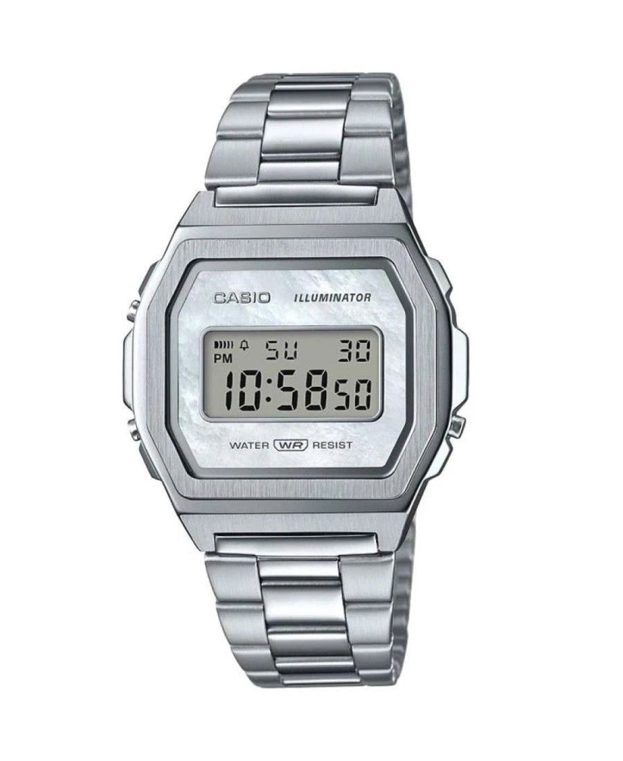 Casio Vintage A1000D-7EF Silver Digital Watch