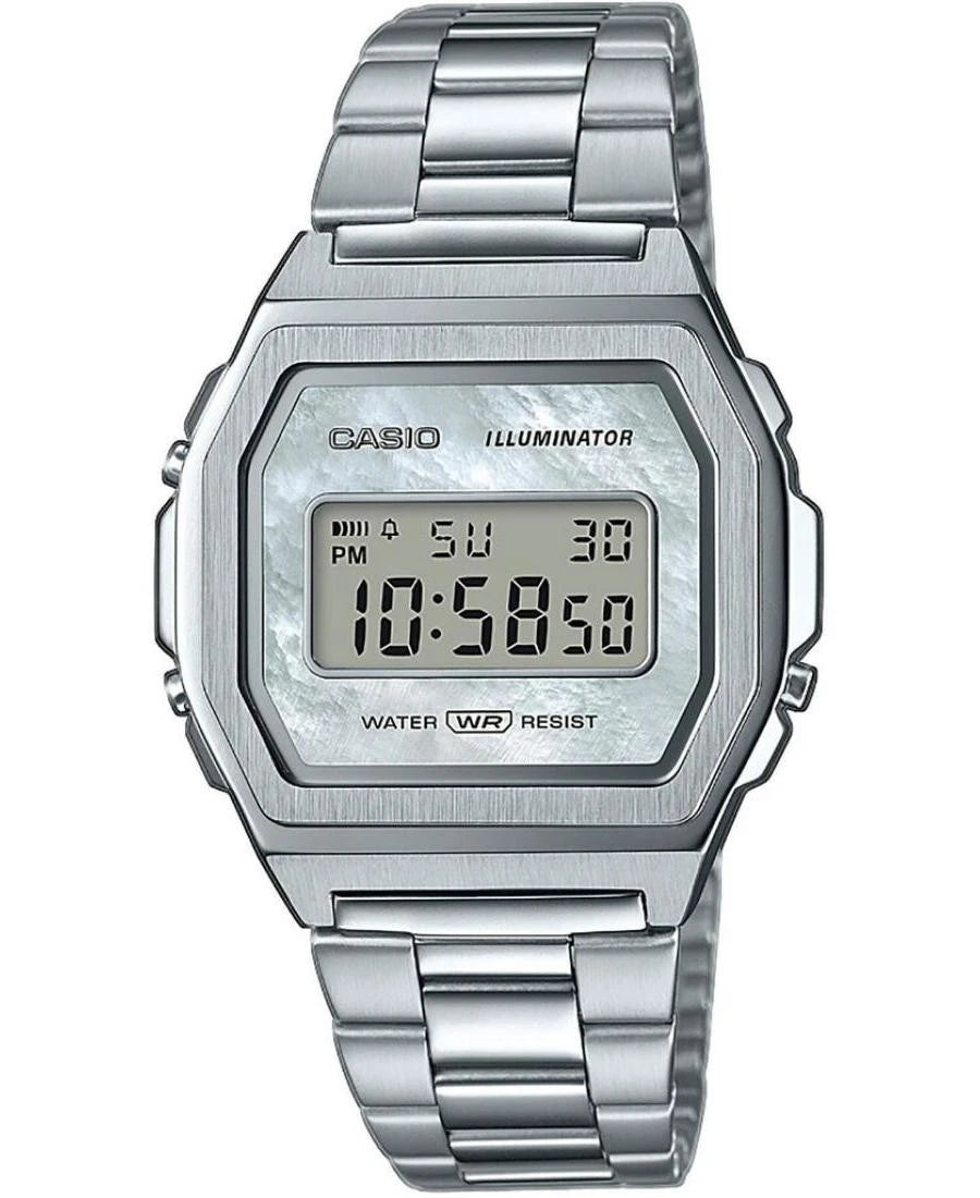 Casio Vintage A1000D-7EF Silver Digital Watch