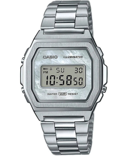 Casio Vintage A1000D-7EF Silver Digital Watch