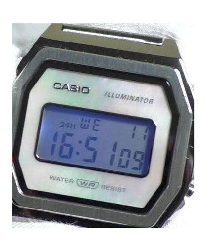 Casio Vintage A1000D-7EF Silver Digital Watch