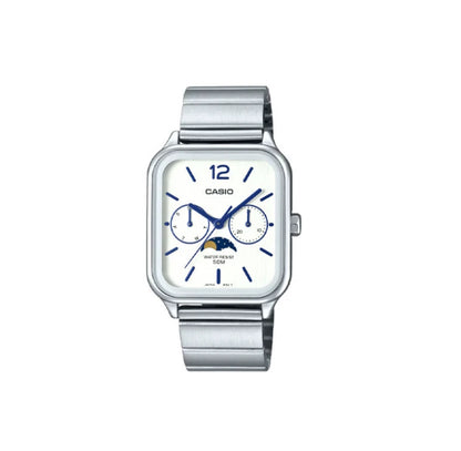Casio MTP-M305D-7AV Silver Moon Phase Watch