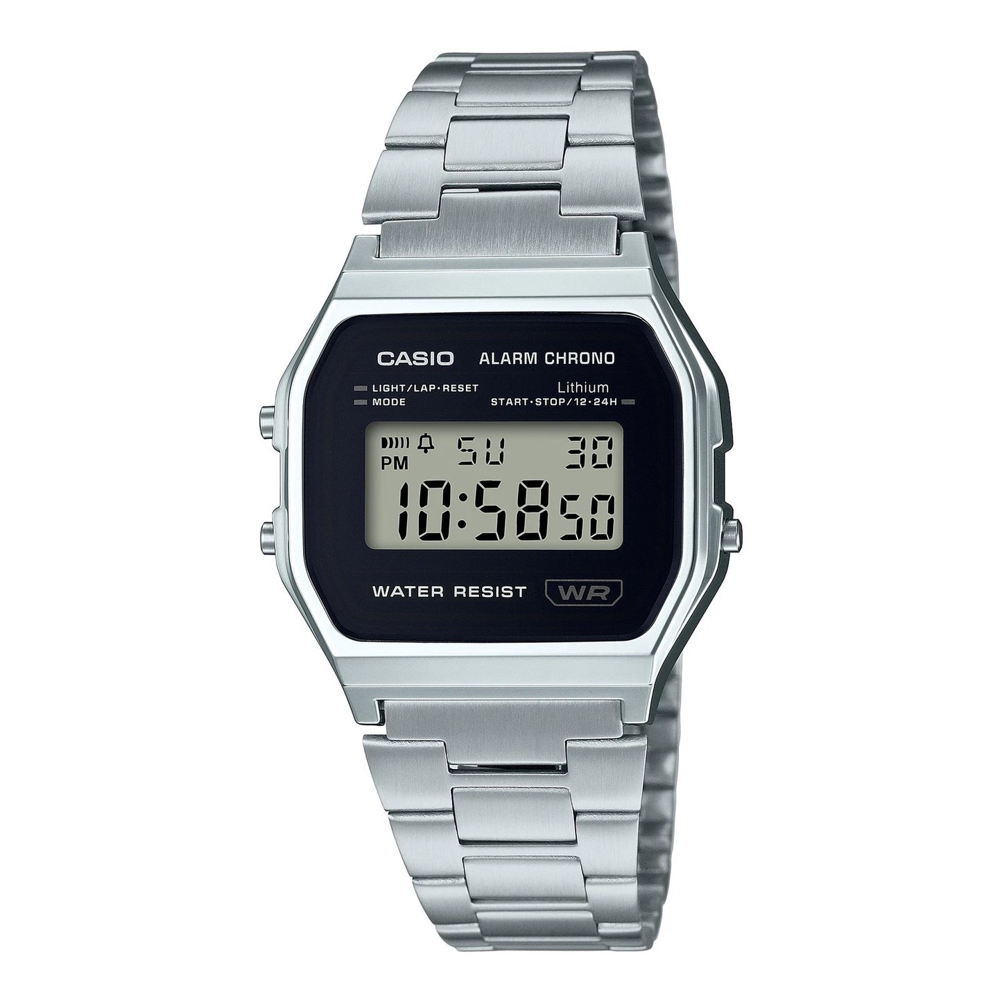 Casio Vintage A158WEA-1DF Silver Digital Watch