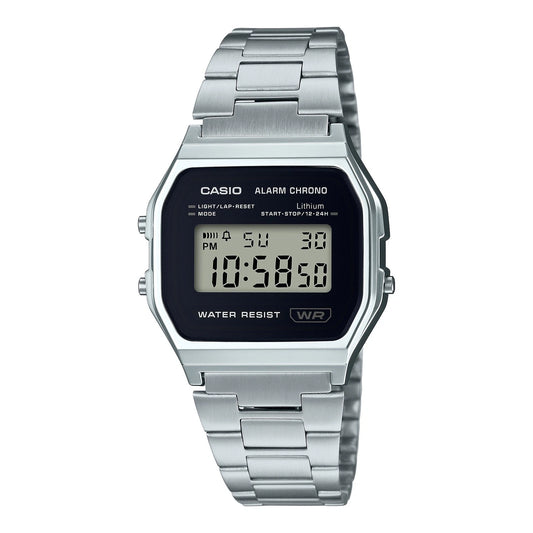 Casio Vintage A158WEA-1DF Silver Digital Watch