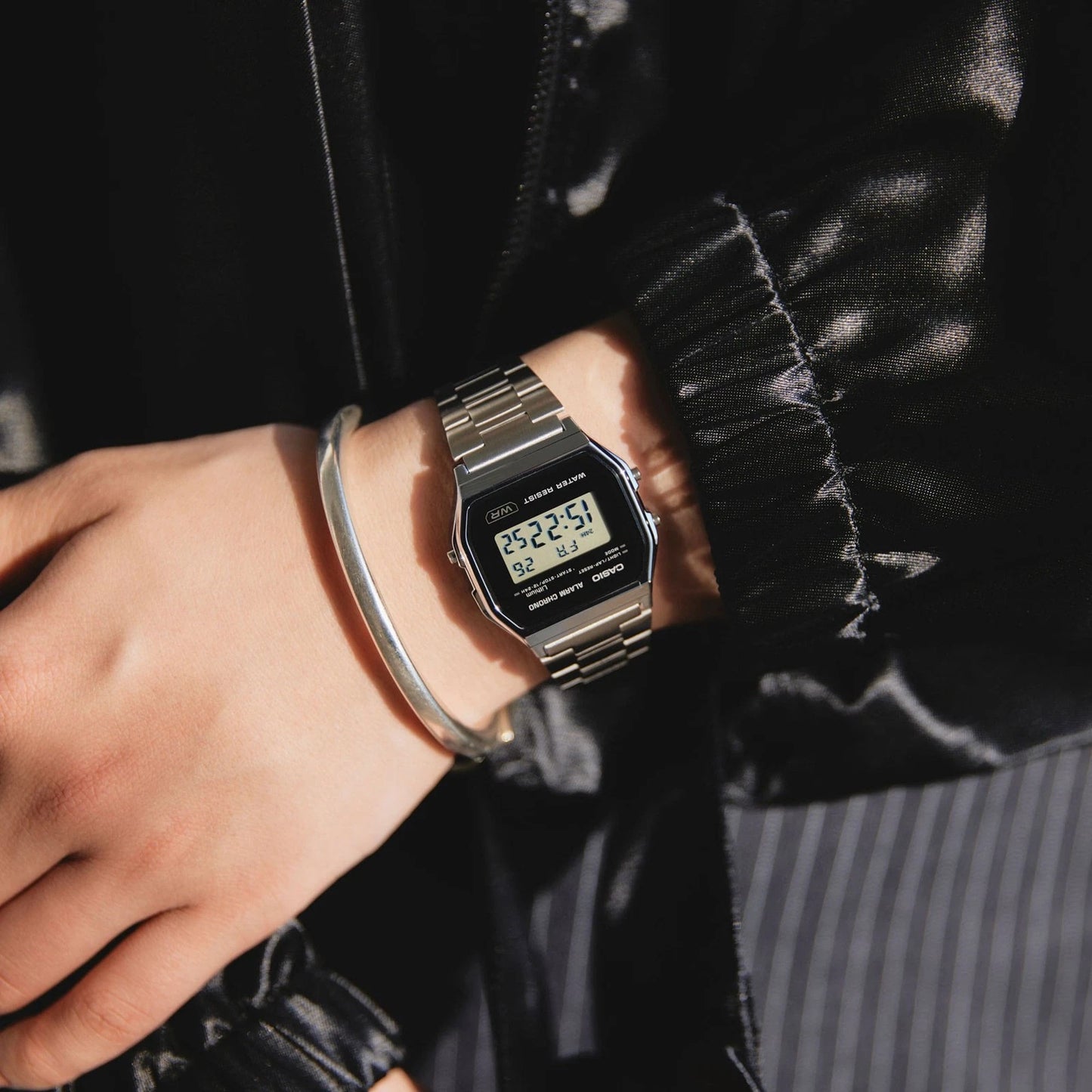 Casio Vintage A158WEA-1DF Silver Digital Watch