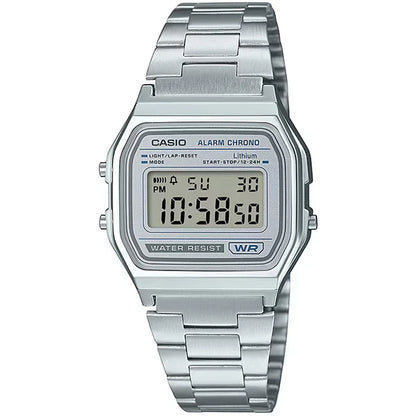 Casio Vintage A158WEA-7DF Silver Digital Watch