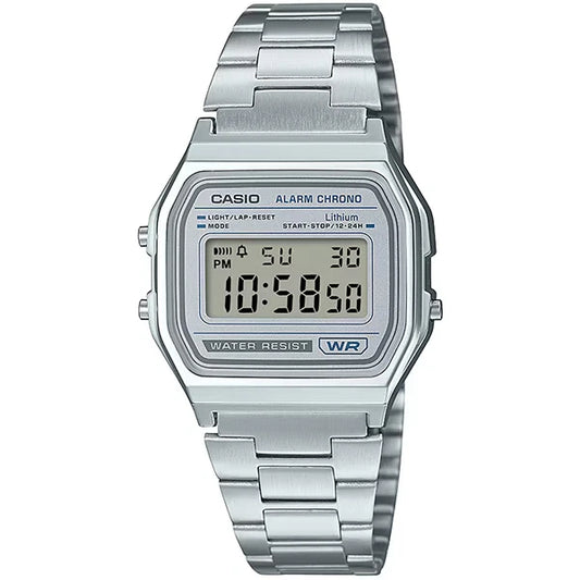 Casio Vintage A158WEA-7DF Silver Digital Watch