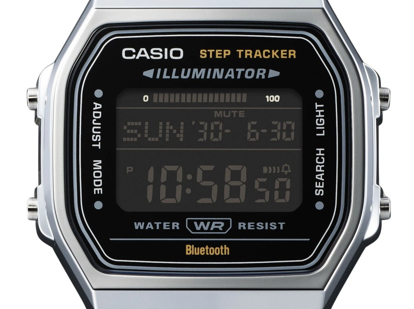 Casio Vintage ABL-100WE-1BDF Bluetooth Smart Digital Watch – Black Stainless Steel