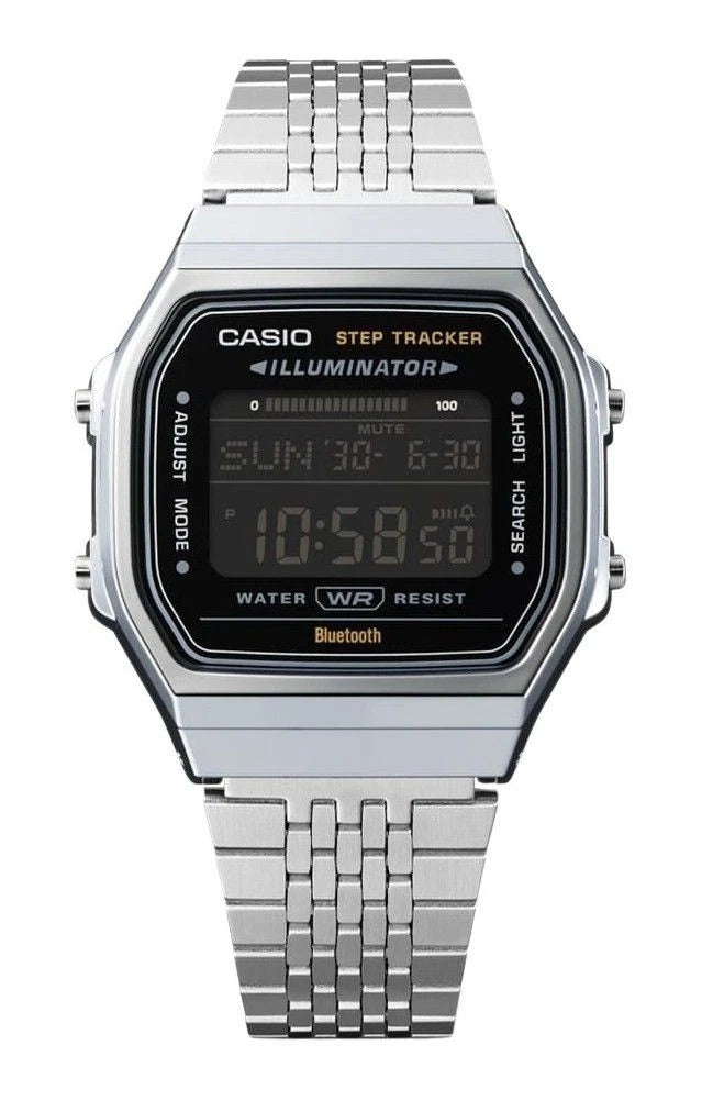 Casio Vintage ABL-100WE-1BDF Bluetooth Smart Digital Watch – Black Stainless Steel