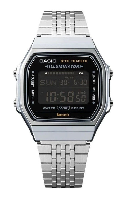 Casio Vintage ABL-100WE-1BDF Bluetooth Smart Digital Watch – Black Stainless Steel