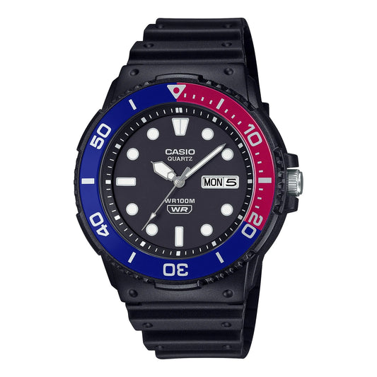Casio Youth MRW-230H-1E1VDF Diving-Style Analog Watch – Black Rotating Bezel