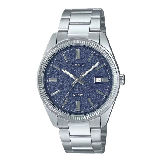Casio MTP-1302DA-2A1VDF Men’s Blue Dial Steel Watch