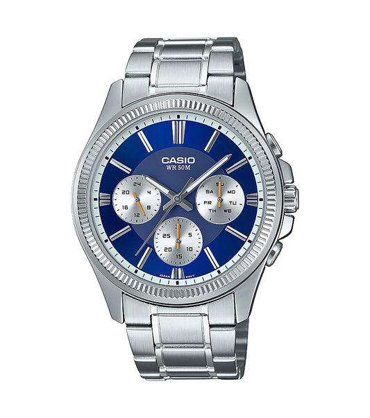 Casio MTP-1374D-2A3VDF Men’s Blue Dial Steel Watch