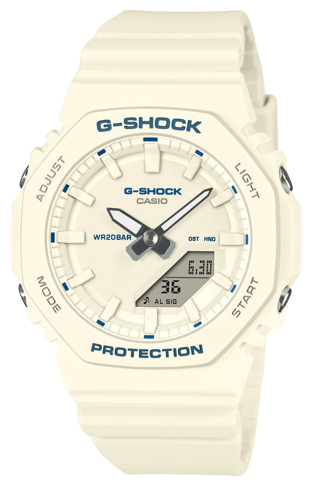 Casio G-SHOCK GMA-P2100BA-7AJF Ivory White & Blue Watch