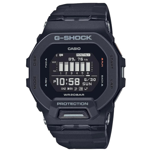 G-SHOCK GBD-200-1DR G-SQUAD Bluetooth Sports Watch – Black