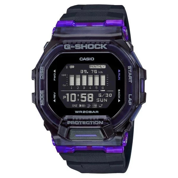 G-SHOCK GBD-200SM-1A6 G-SQUAD Bluetooth Sports Watch – Black & Purple