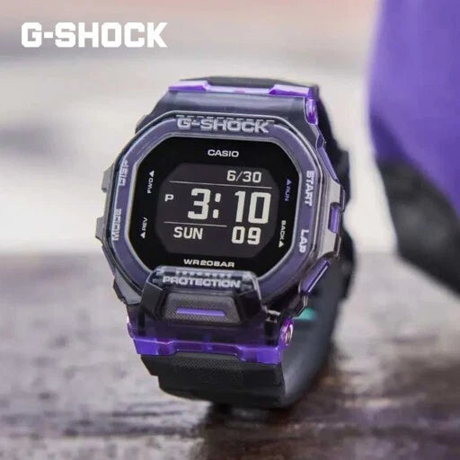 G-SHOCK GBD-200SM-1A6 G-SQUAD Bluetooth Sports Watch – Black & Purple