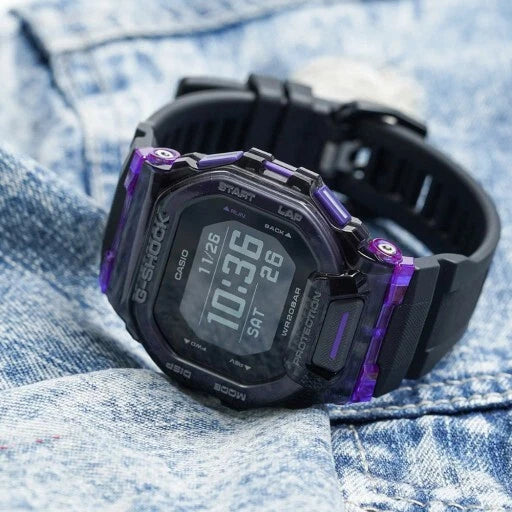 G-SHOCK GBD-200SM-1A6 G-SQUAD Bluetooth Sports Watch – Black & Purple