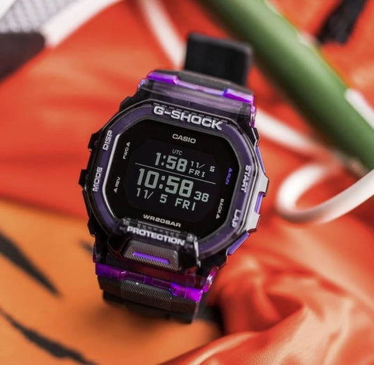 G-SHOCK GBD-200SM-1A6 G-SQUAD Bluetooth Sports Watch – Black & Purple