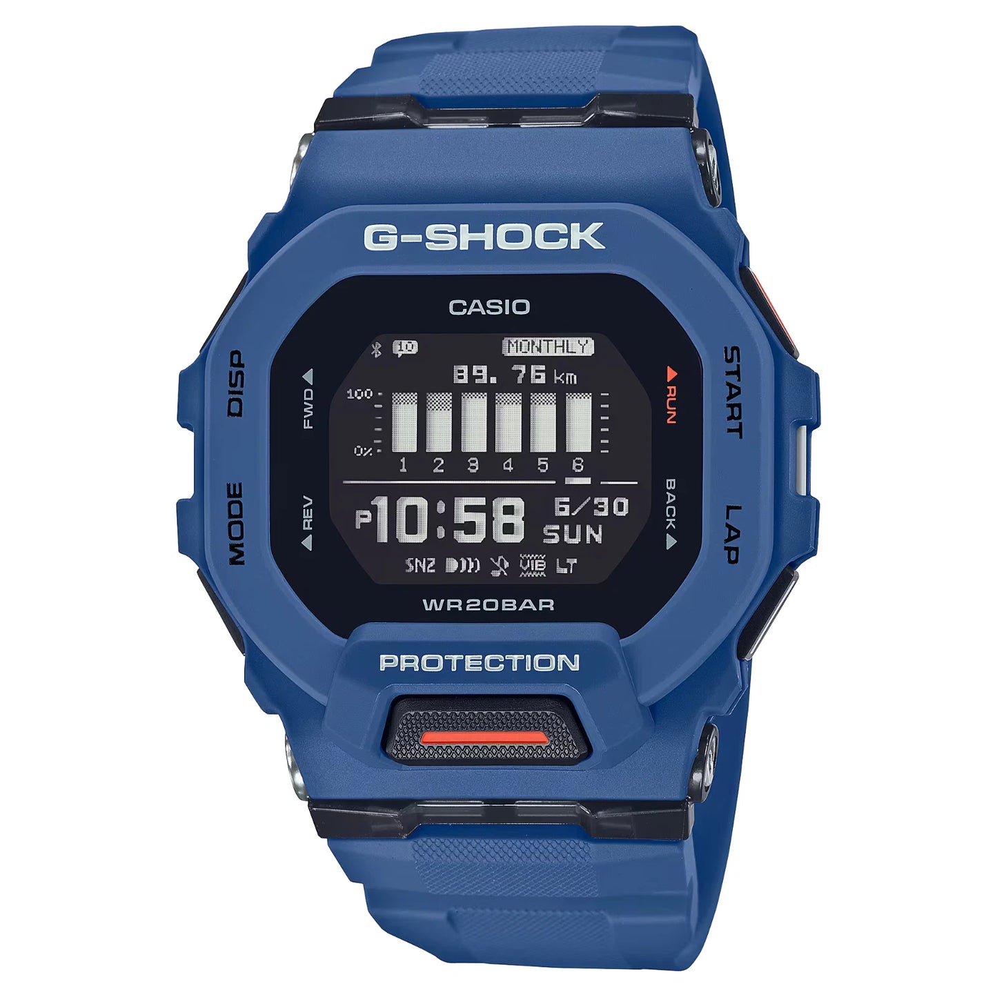 G-SHOCK GBD-200-2DR G-SQUAD Bluetooth Sports Watch – Blue