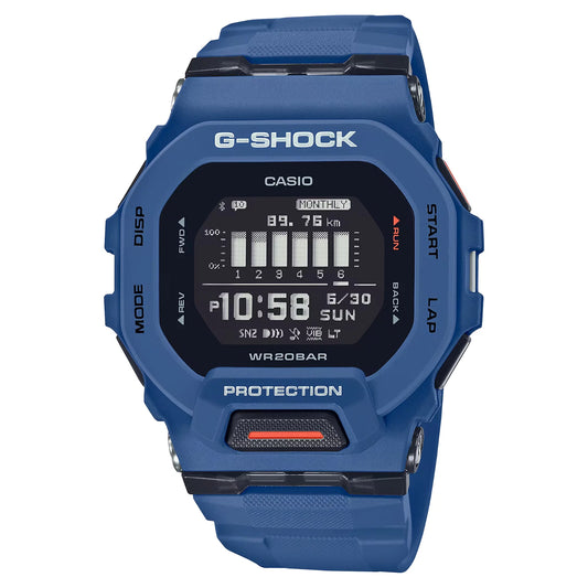 G-SHOCK GBD-200-2DR G-SQUAD Bluetooth Sports Watch – Blue